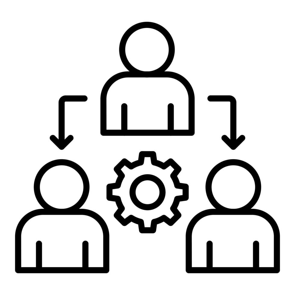 Delegate Icon Style vector
