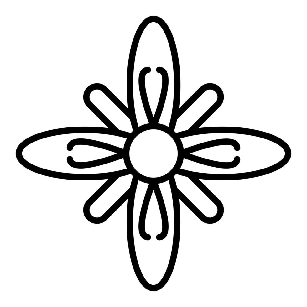 Garlic Mustard Icon Style vector