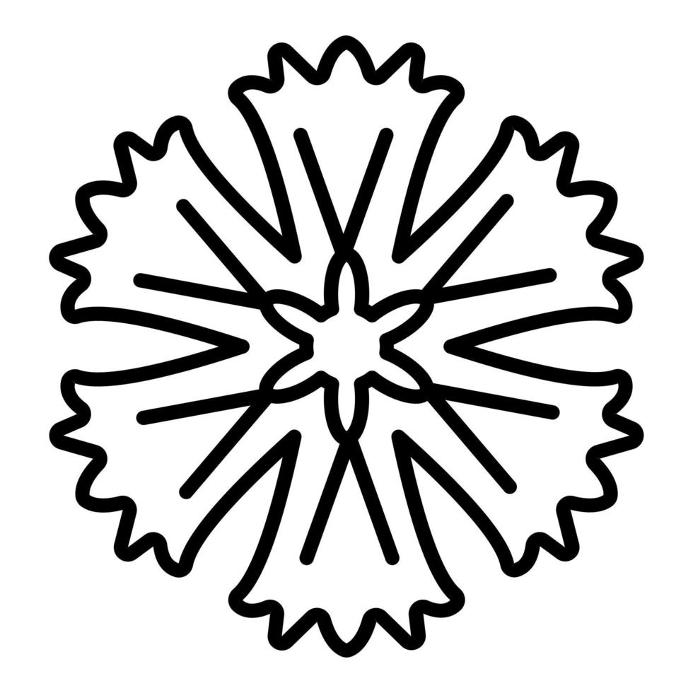 Fringed Dianthus Icon Style vector