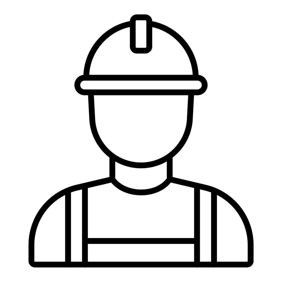 Builder Male Icon Style vector