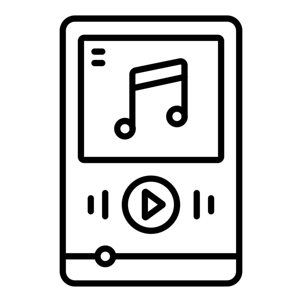 Music Player Icon Style vector