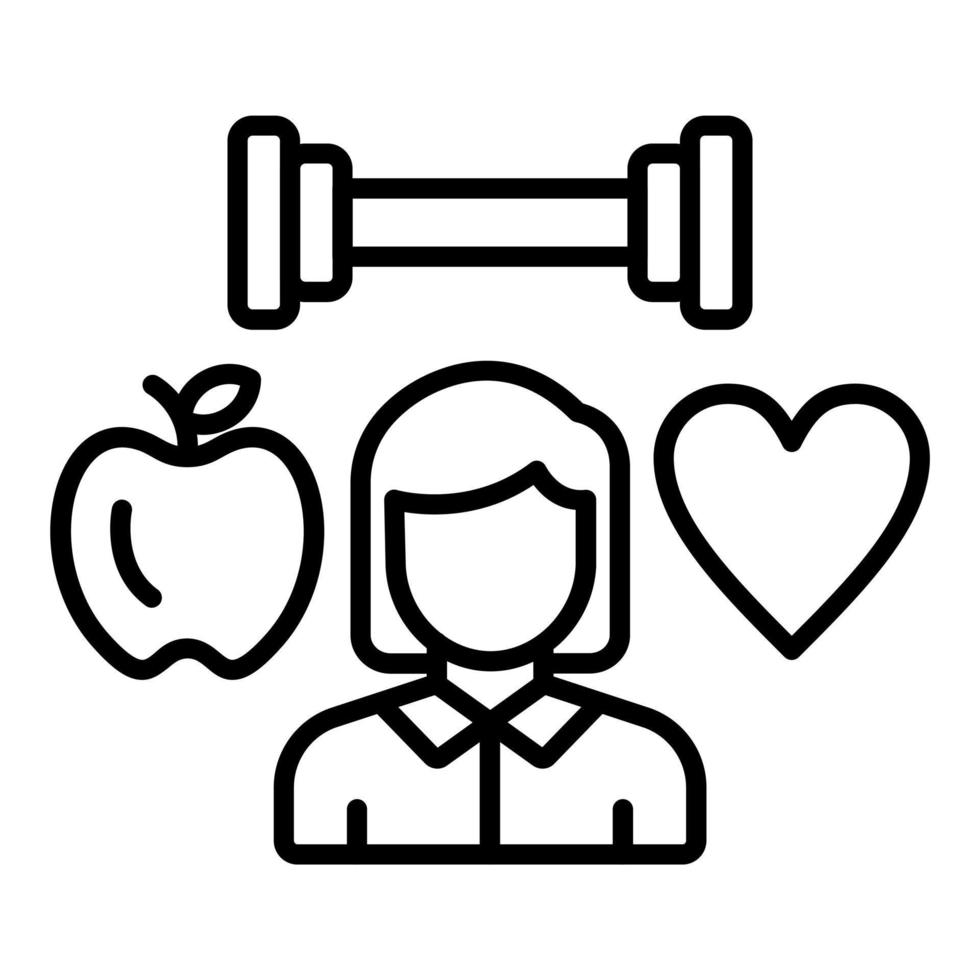 Health Conscious Icon Style vector