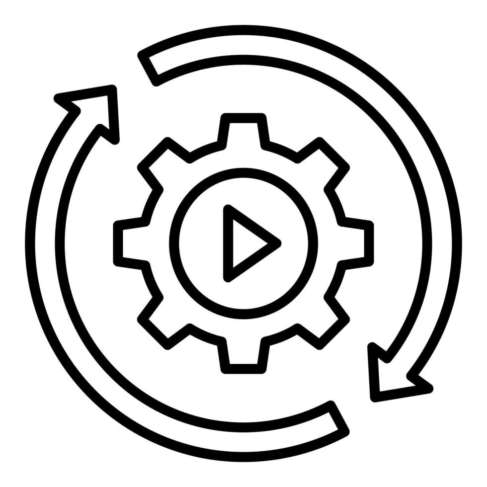 Autonomous Manufacturing Icon Style vector