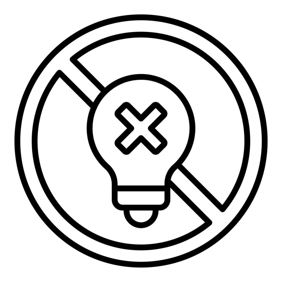 Incandescent Light Bulb Icon Style vector