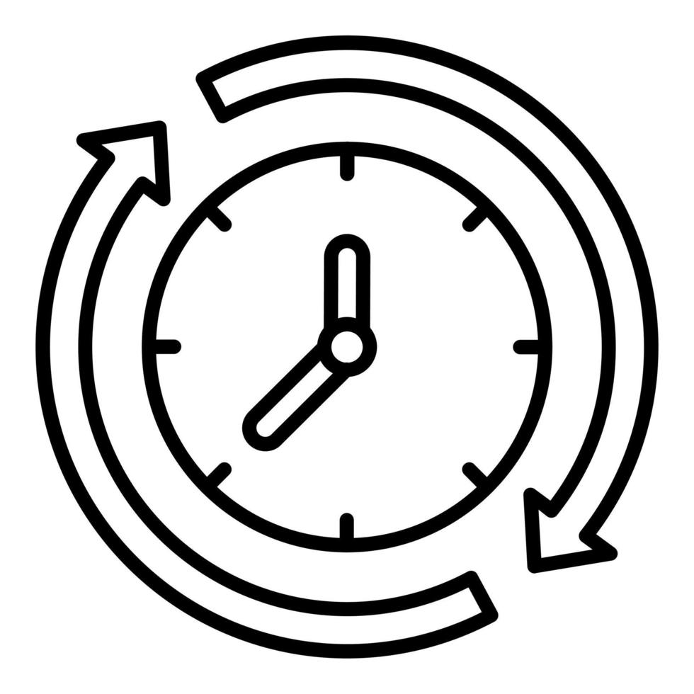 Cycle Time Icon Style vector