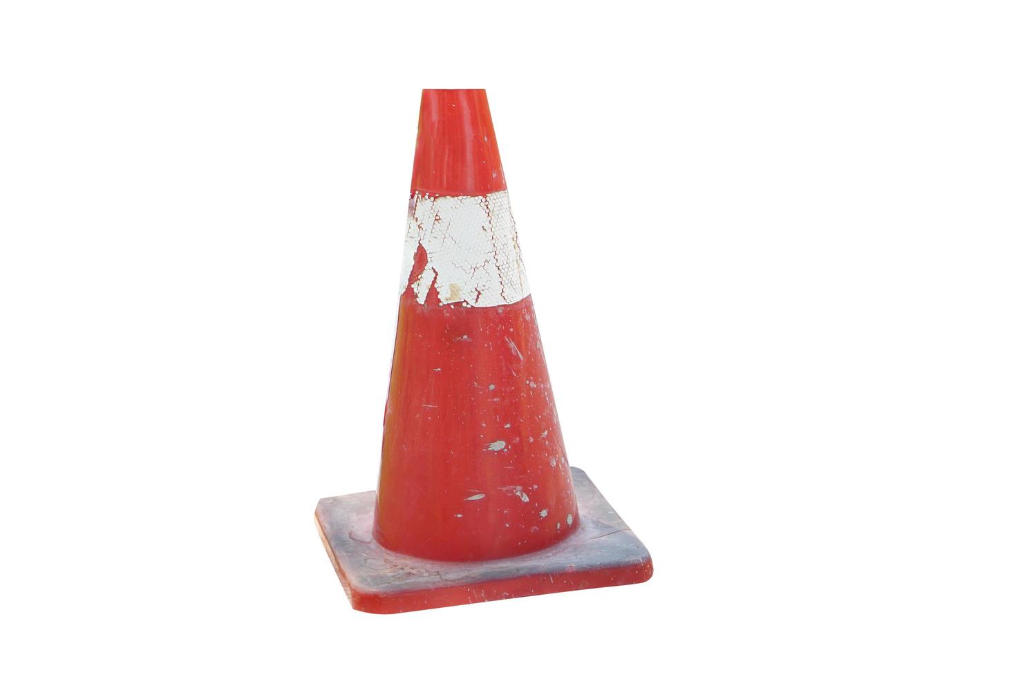 red white traffic cone photo