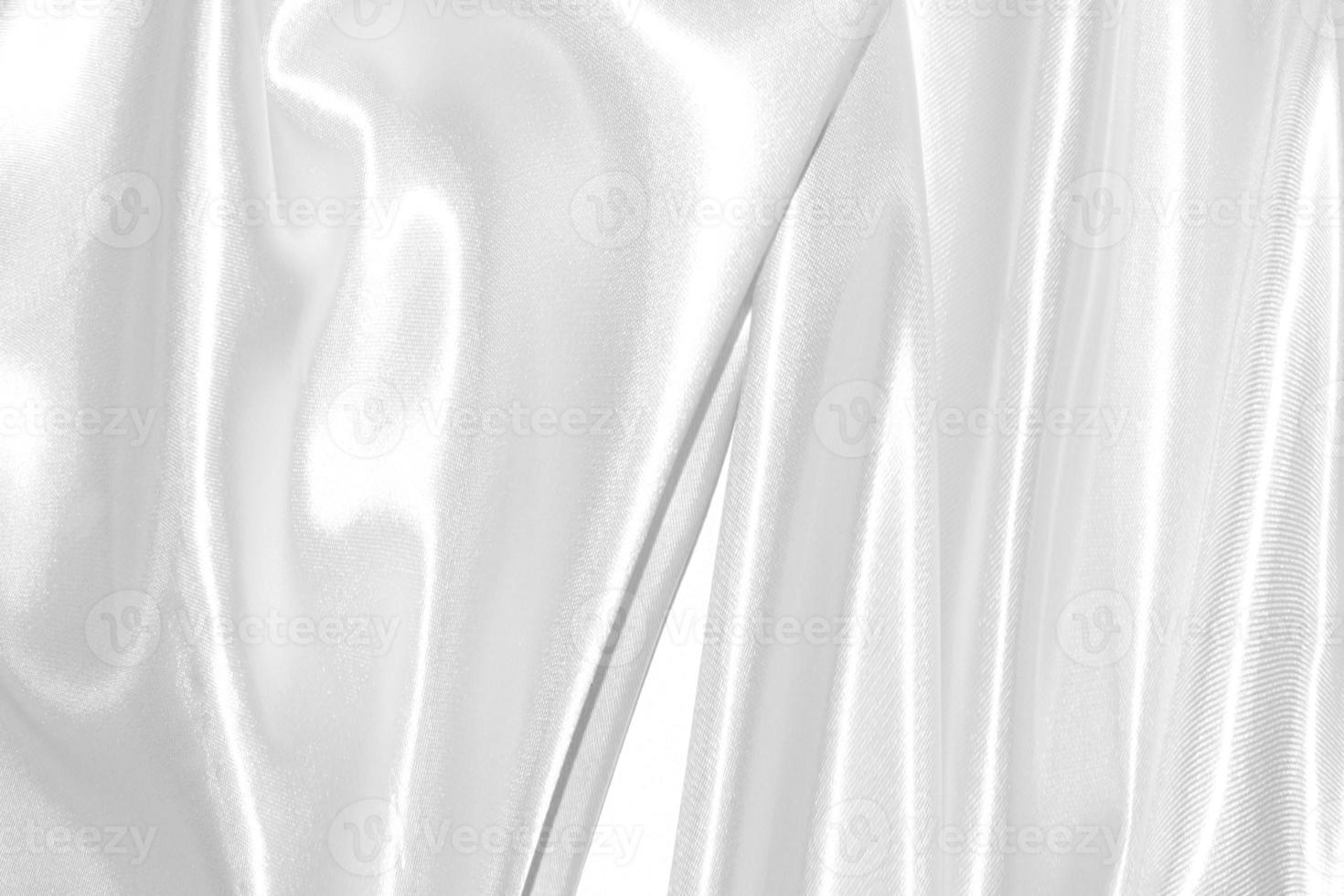 White cloth background abstract with soft waves. photo