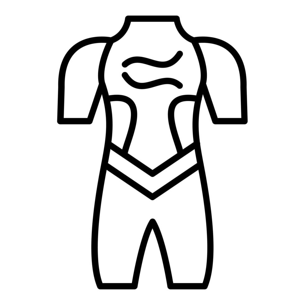 traje de neopreno icono estilo vector