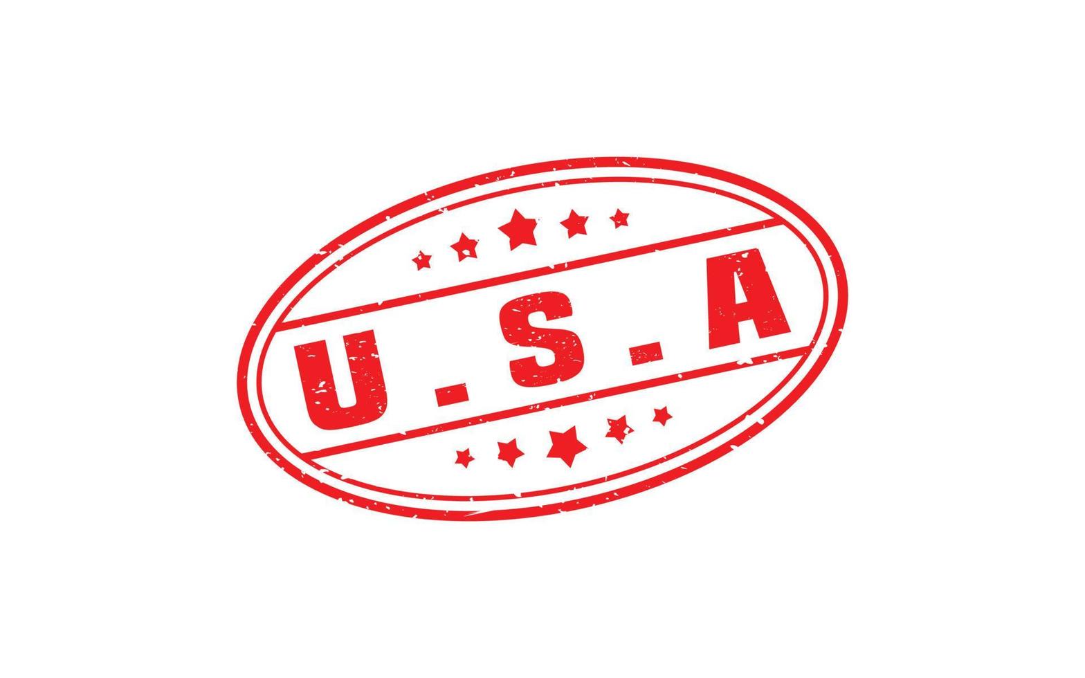 American USA stamp rubber with grunge style on white background