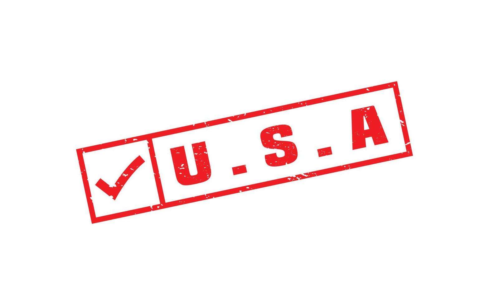 American USA stamp rubber with grunge style on white background