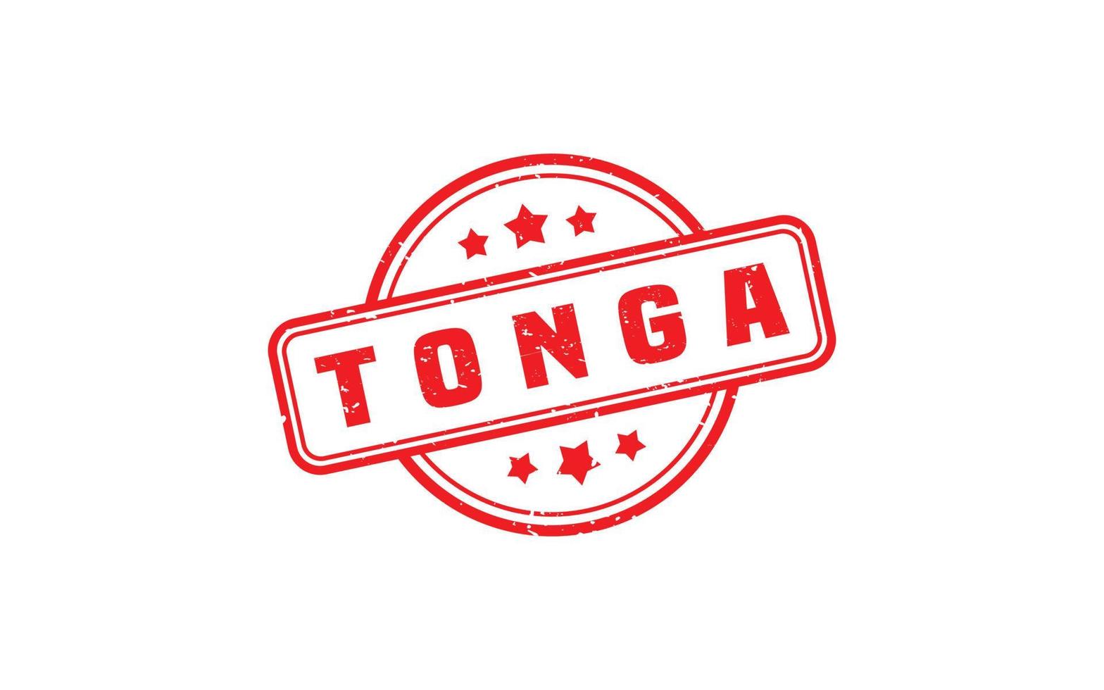 Tonga stamp rubber with grunge style on white background vector