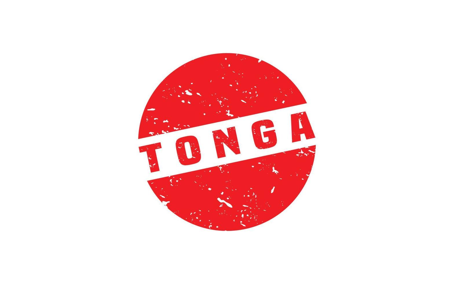 Tonga stamp rubber with grunge style on white background vector