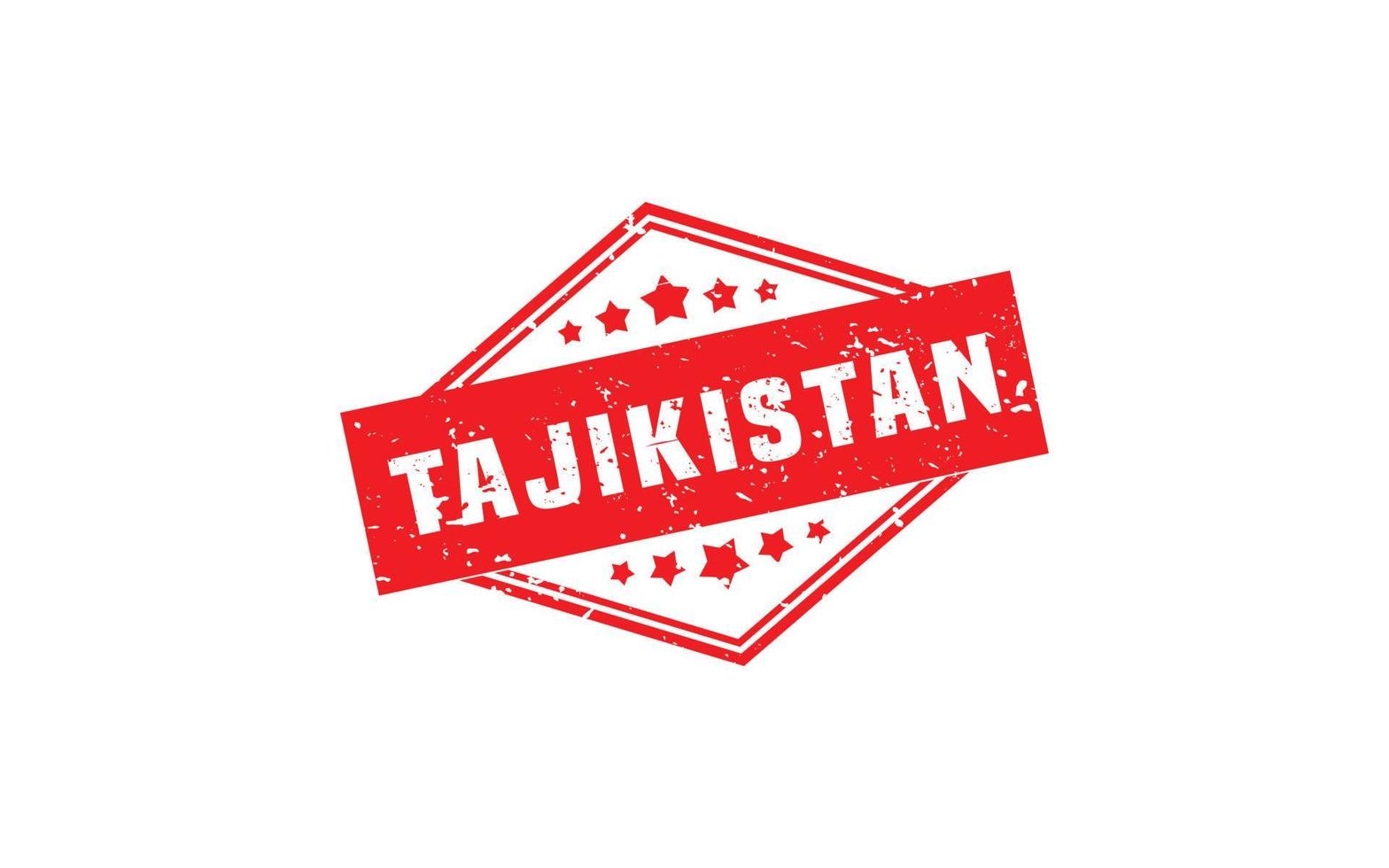 TAJIKISTAN stamp rubber with grunge style on white background vector