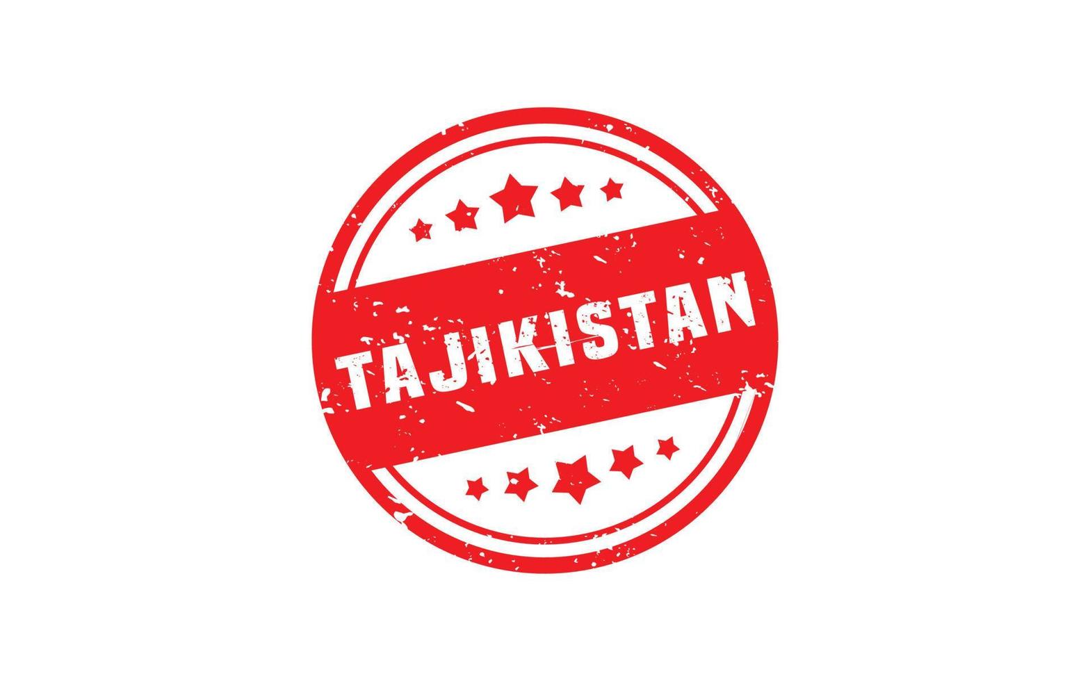 TAJIKISTAN stamp rubber with grunge style on white background vector