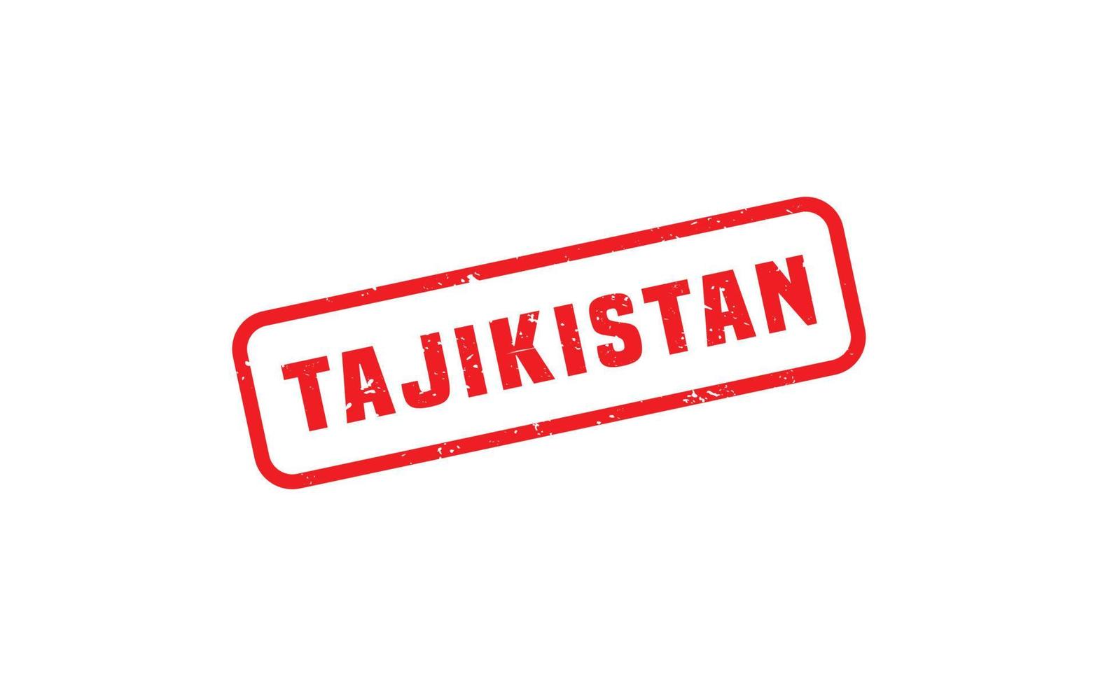 TAJIKISTAN stamp rubber with grunge style on white background vector