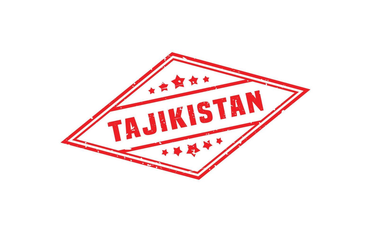 TAJIKISTAN stamp rubber with grunge style on white background vector