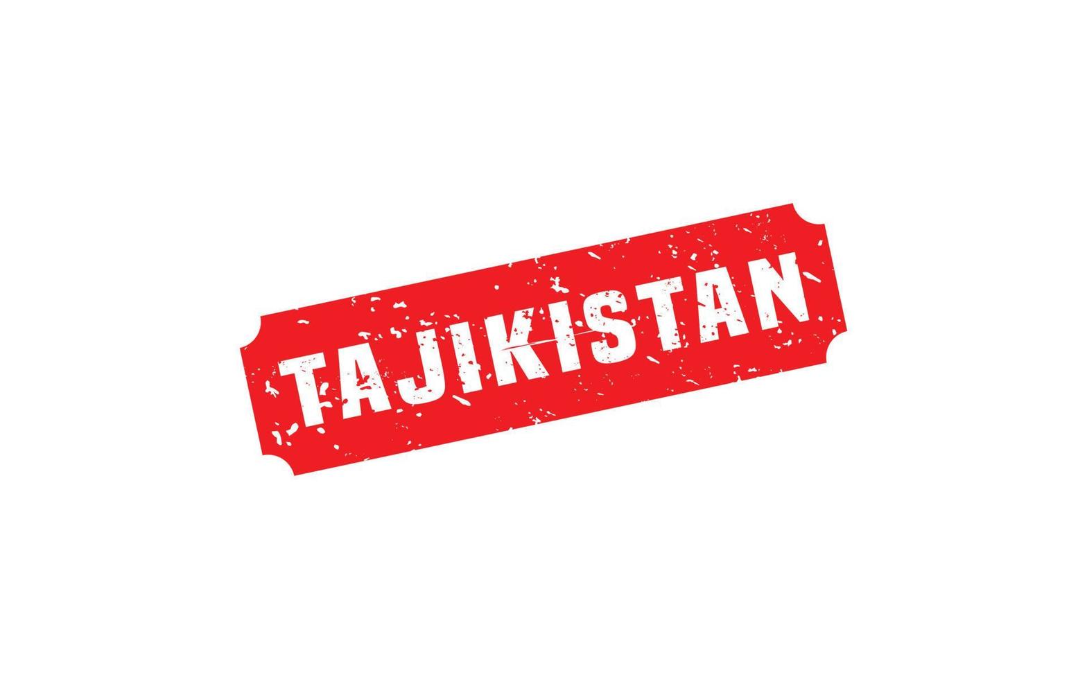 TAJIKISTAN stamp rubber with grunge style on white background vector