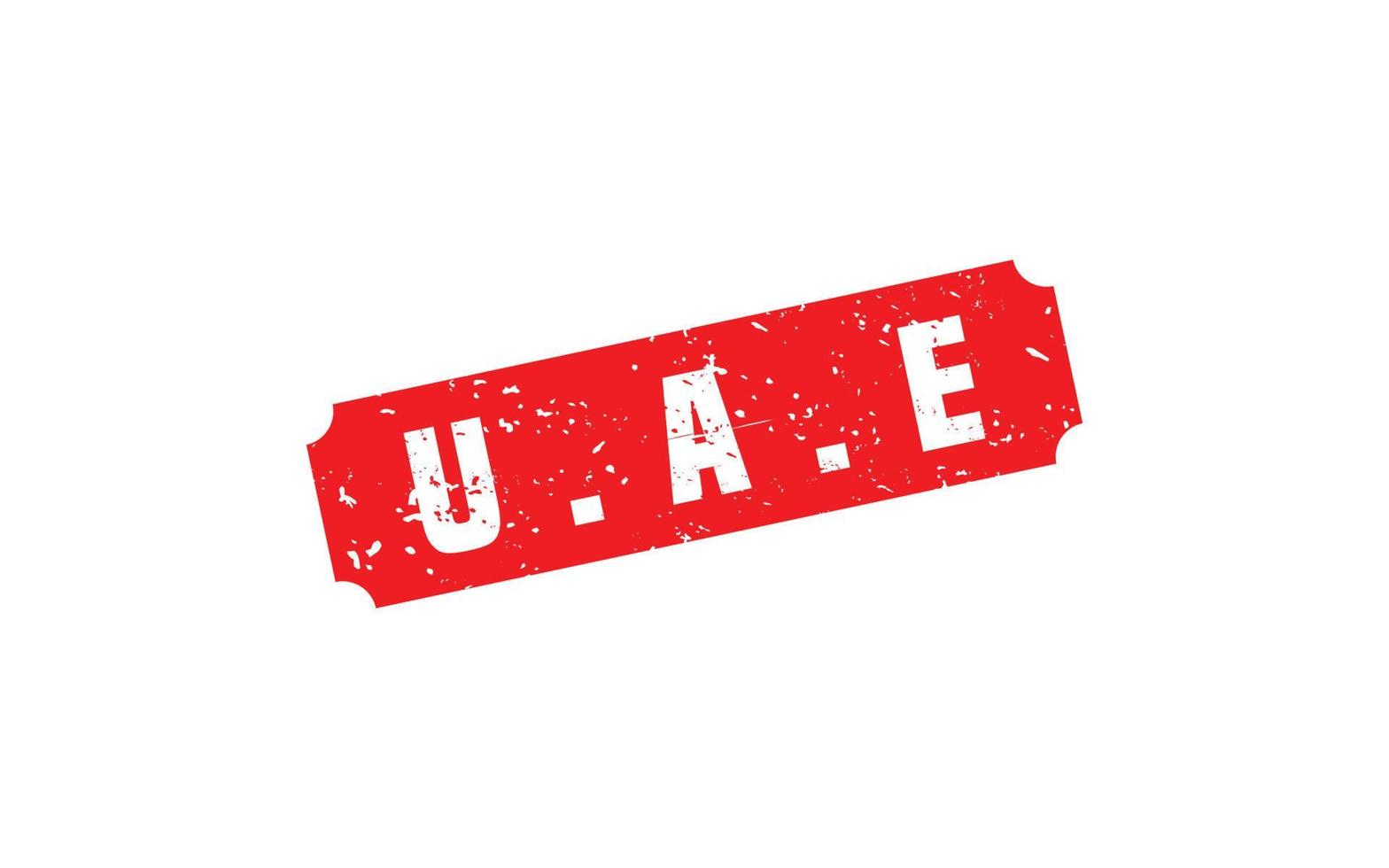 uae sello caucho con grunge estilo en blanco antecedentes vector