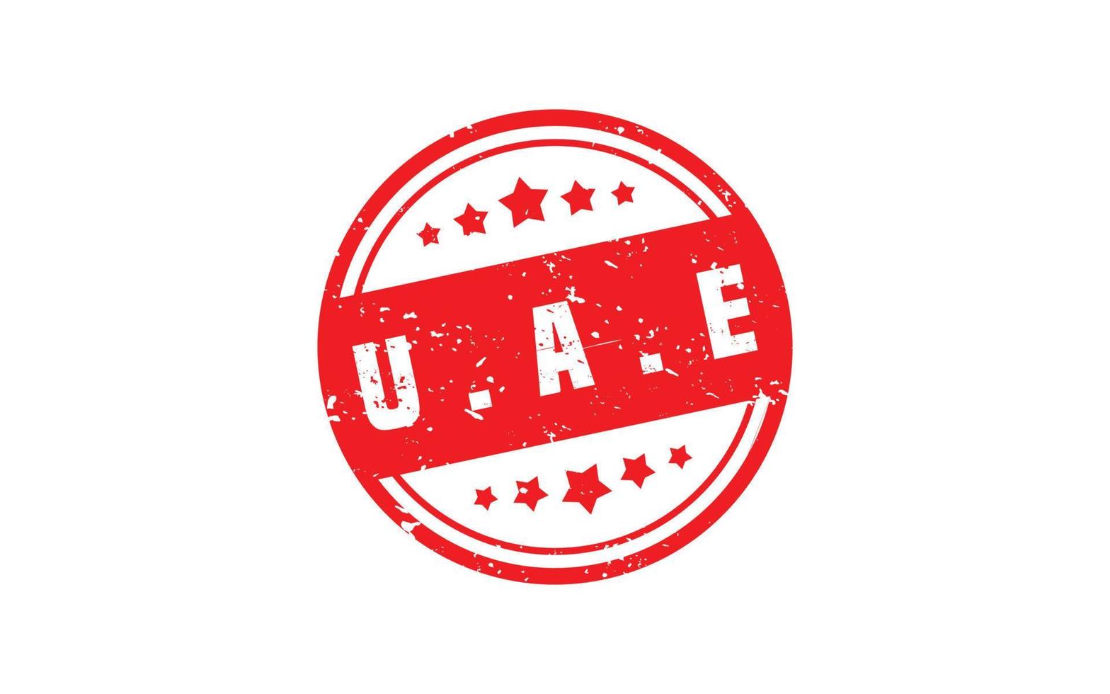 UAE stamp rubber with grunge style on white background vector