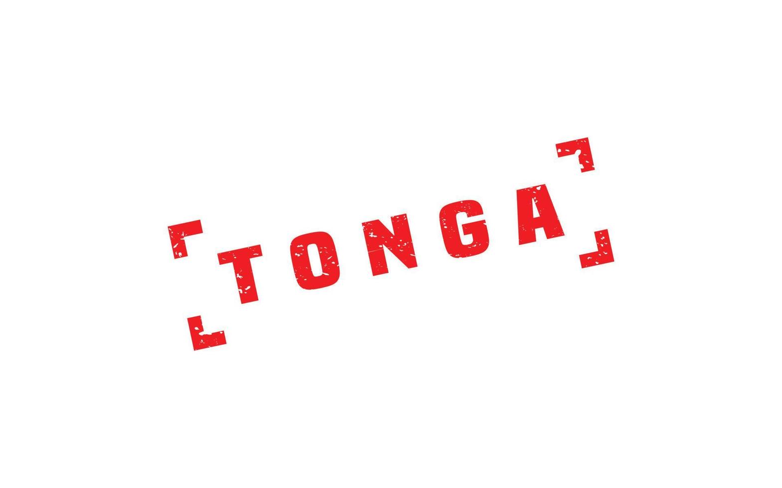 Tonga stamp rubber with grunge style on white background vector