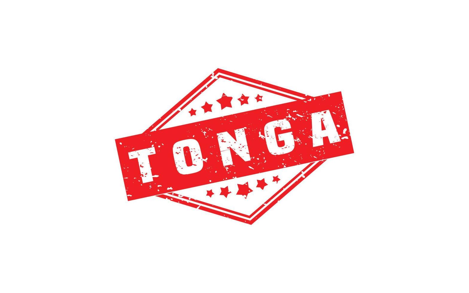 tonga sello caucho con grunge estilo en blanco antecedentes vector