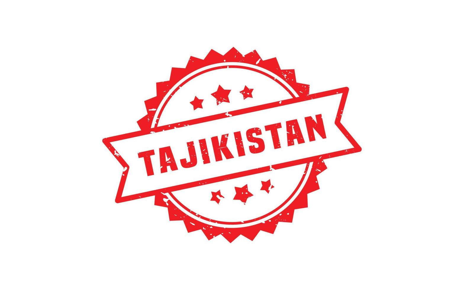 TAJIKISTAN stamp rubber with grunge style on white background vector