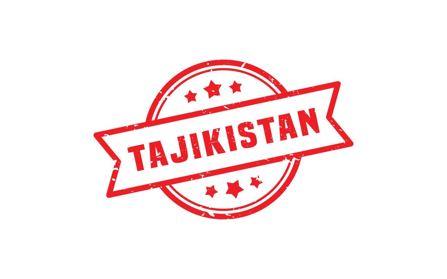 TAJIKISTAN stamp rubber with grunge style on white background vector