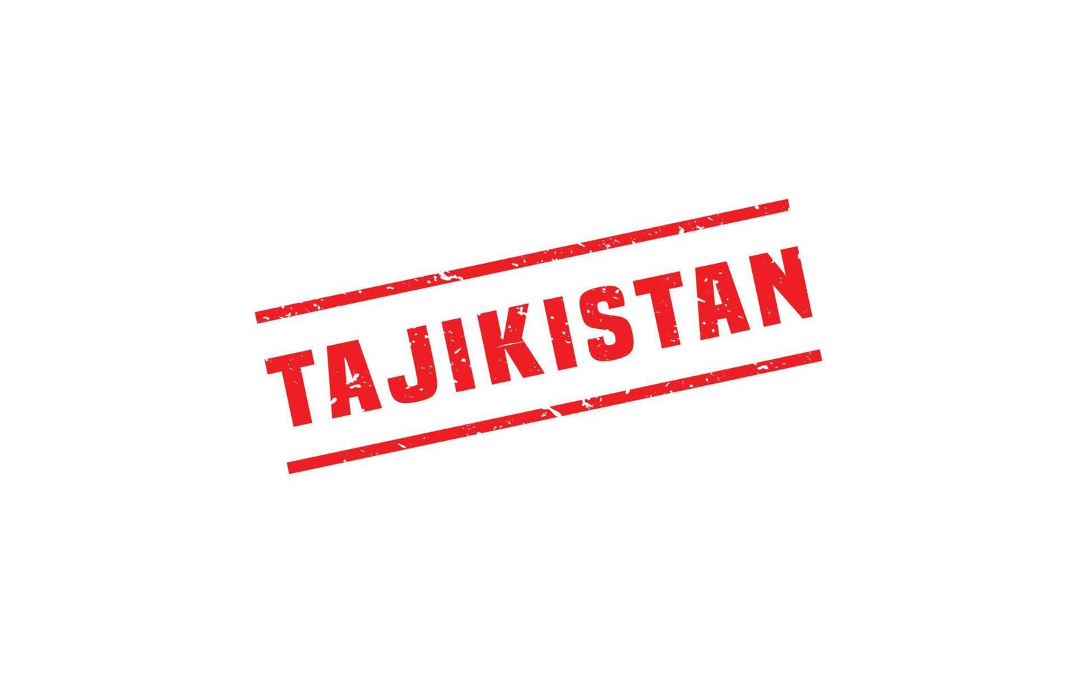 TAJIKISTAN stamp rubber with grunge style on white background vector