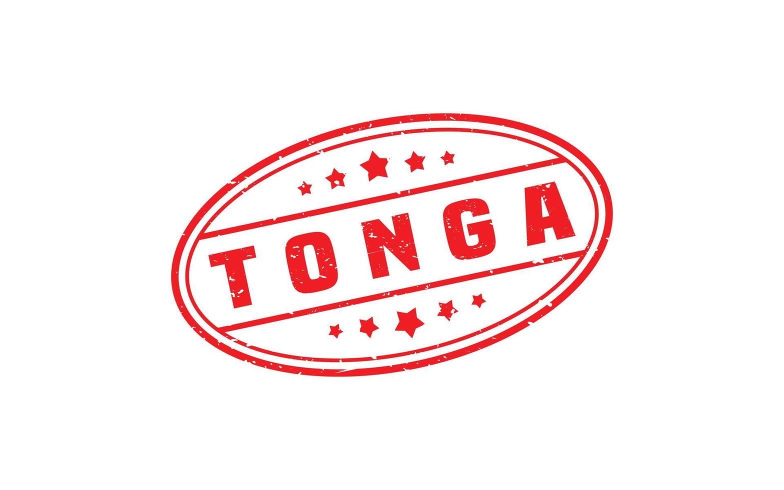 Tonga stamp rubber with grunge style on white background vector