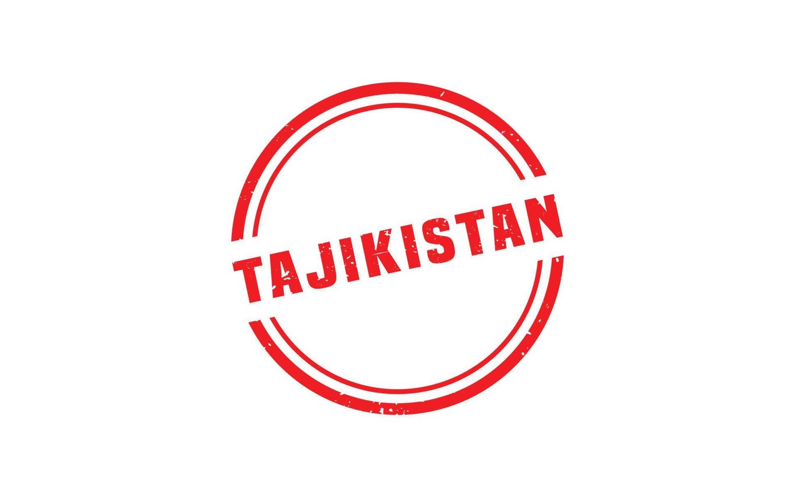 Tayikistán sello caucho con grunge estilo en blanco antecedentes vector