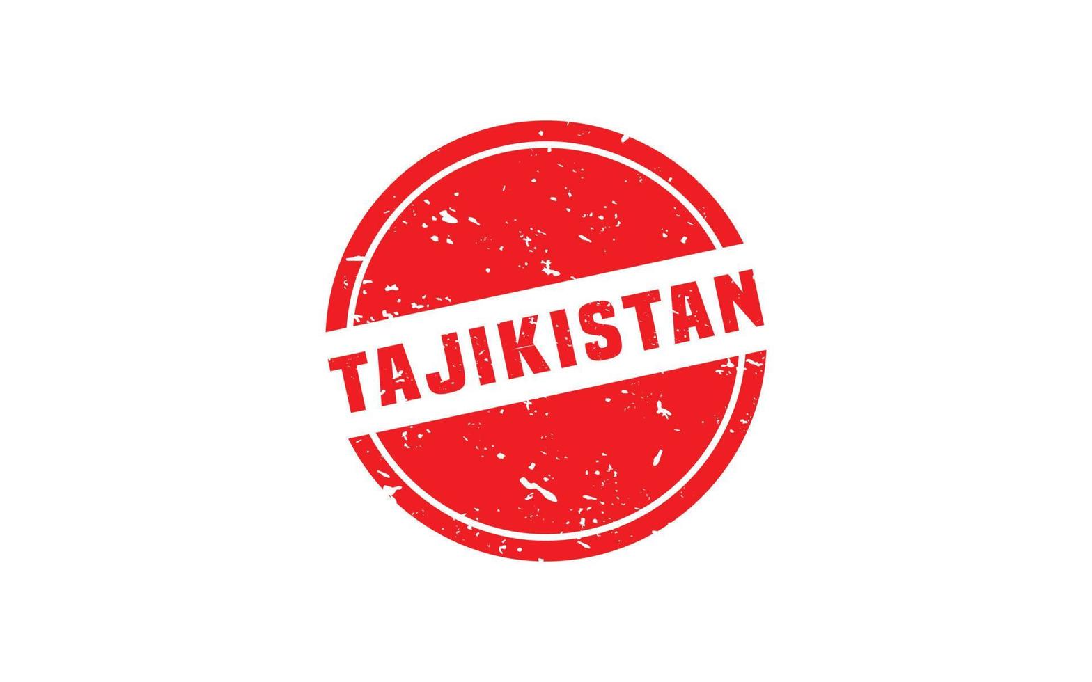 TAJIKISTAN stamp rubber with grunge style on white background vector