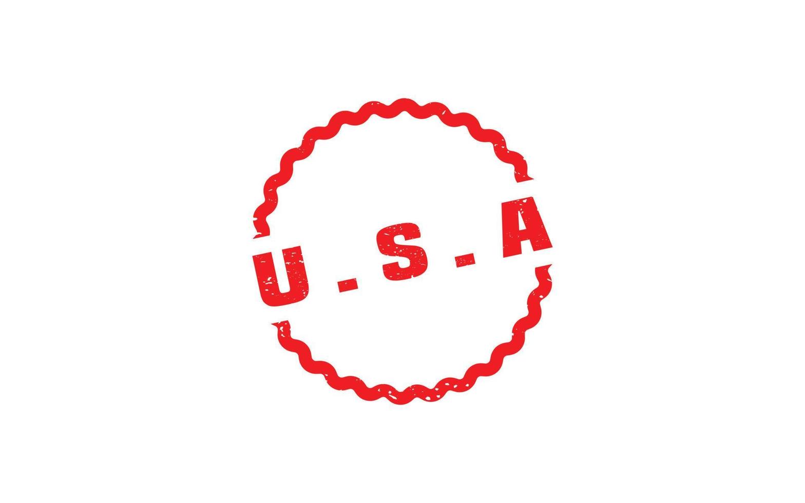 americano Estados Unidos sello caucho con grunge estilo en blanco antecedentes vector