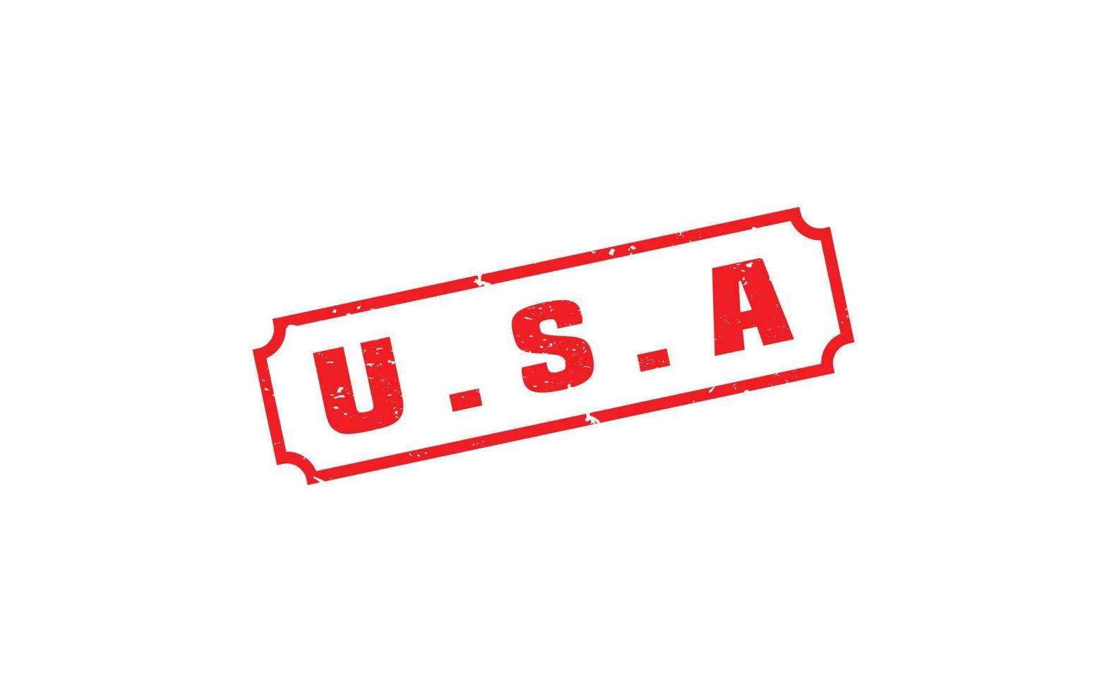 American USA stamp rubber with grunge style on white background