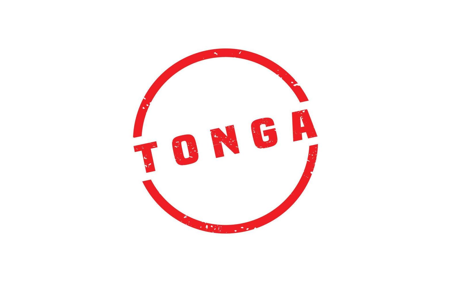 Tonga stamp rubber with grunge style on white background vector
