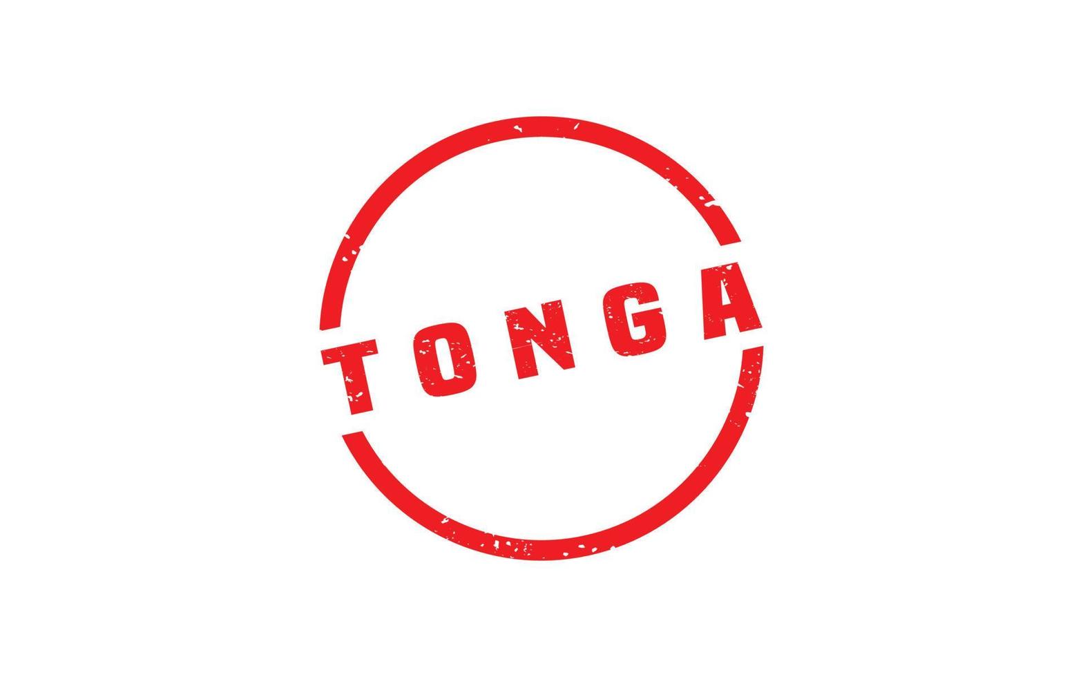 tonga sello caucho con grunge estilo en blanco antecedentes vector