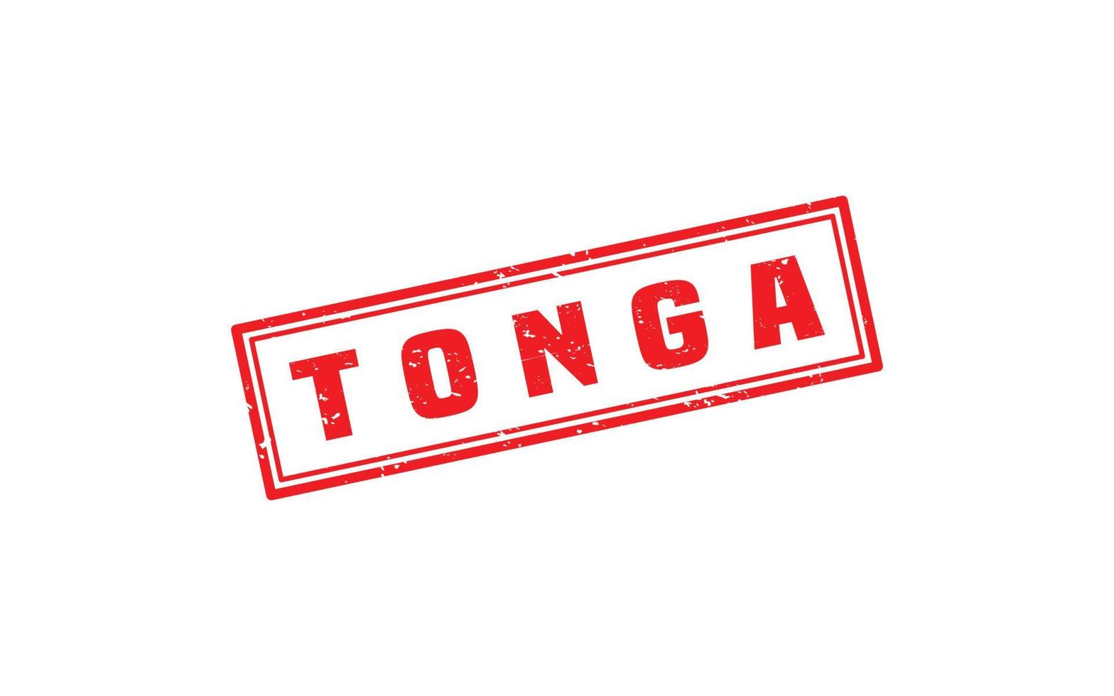 Tonga stamp rubber with grunge style on white background vector