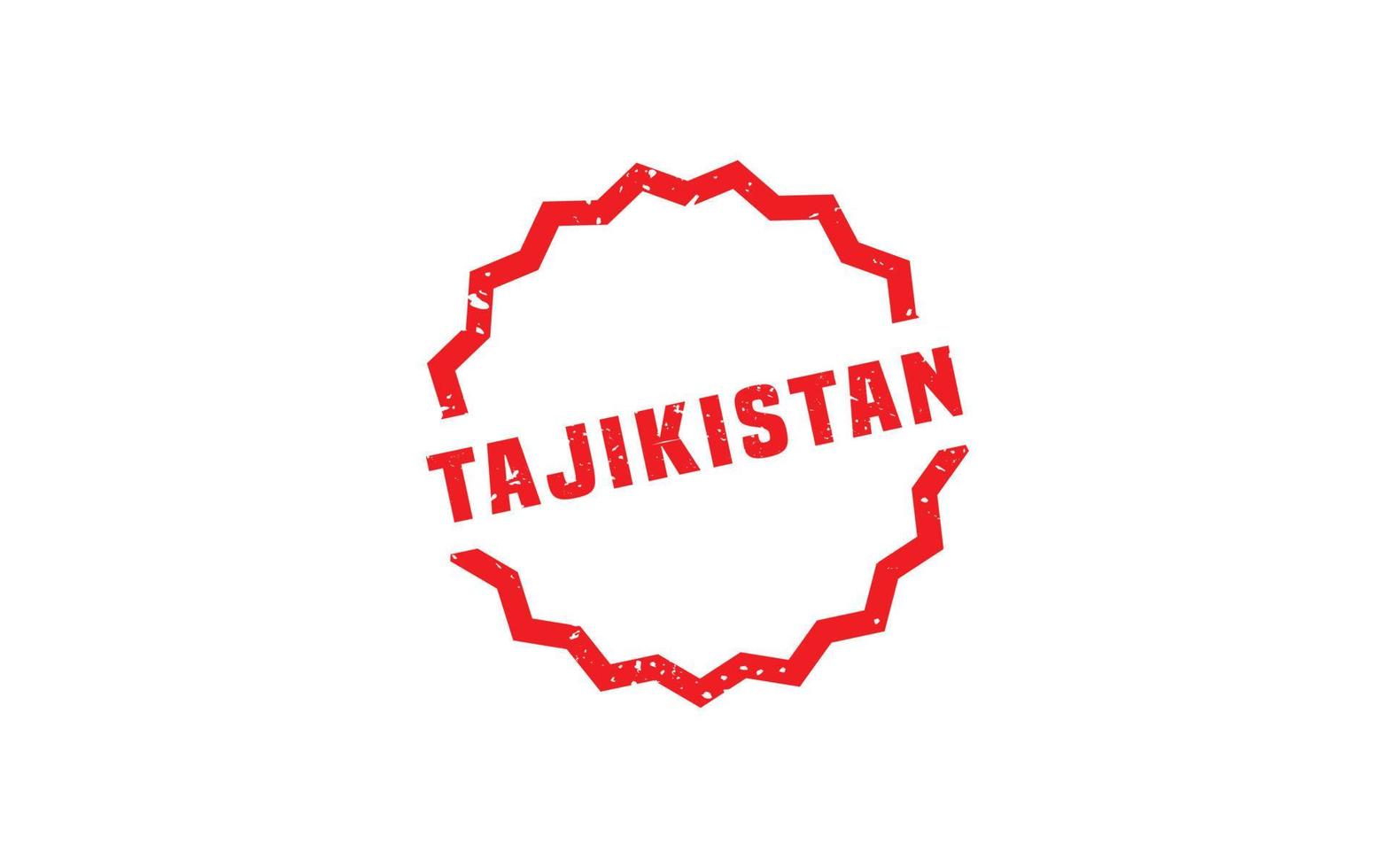 TAJIKISTAN stamp rubber with grunge style on white background vector