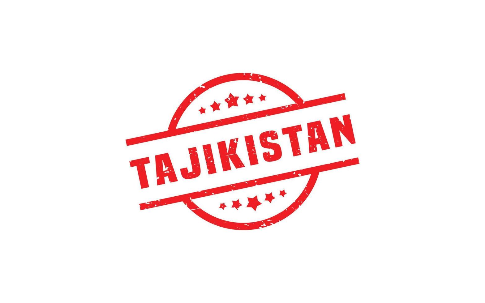 TAJIKISTAN stamp rubber with grunge style on white background vector