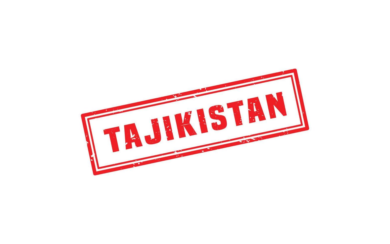 TAJIKISTAN stamp rubber with grunge style on white background vector