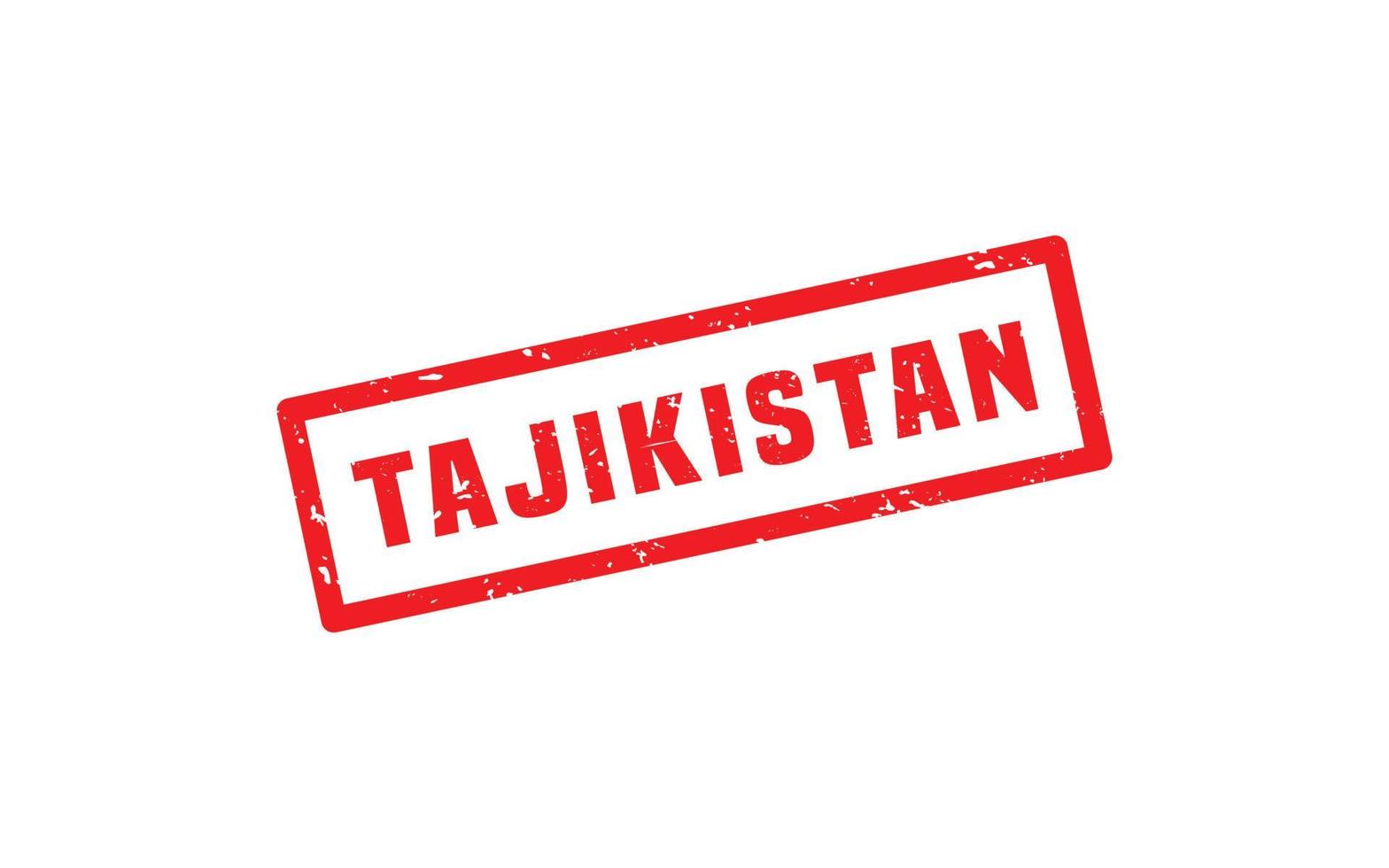 TAJIKISTAN stamp rubber with grunge style on white background vector