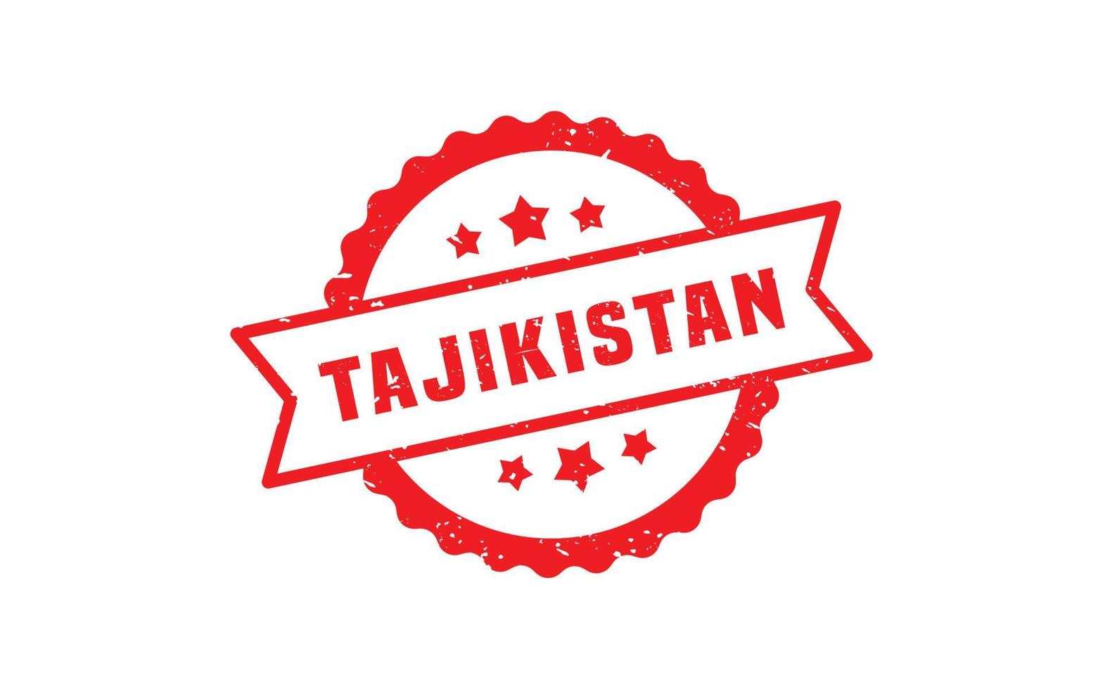 TAJIKISTAN stamp rubber with grunge style on white background vector