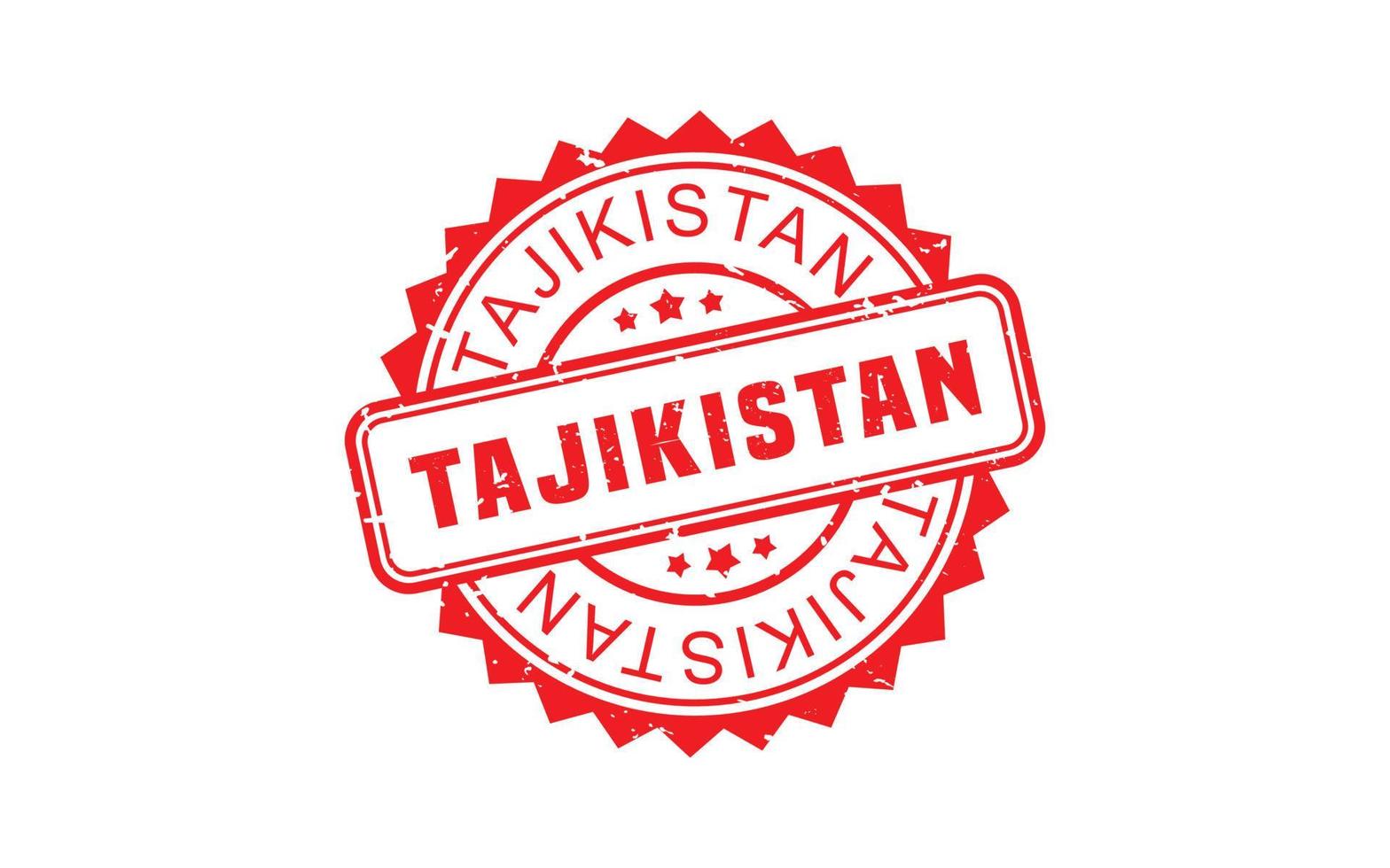 TAJIKISTAN stamp rubber with grunge style on white background vector