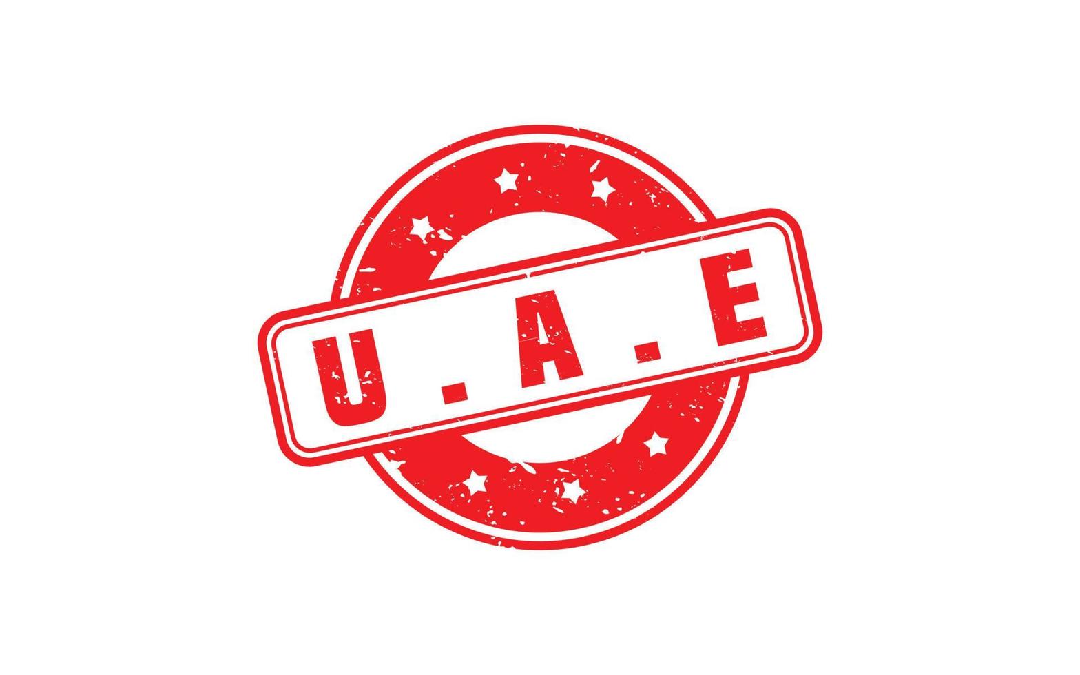 UAE stamp rubber with grunge style on white background vector