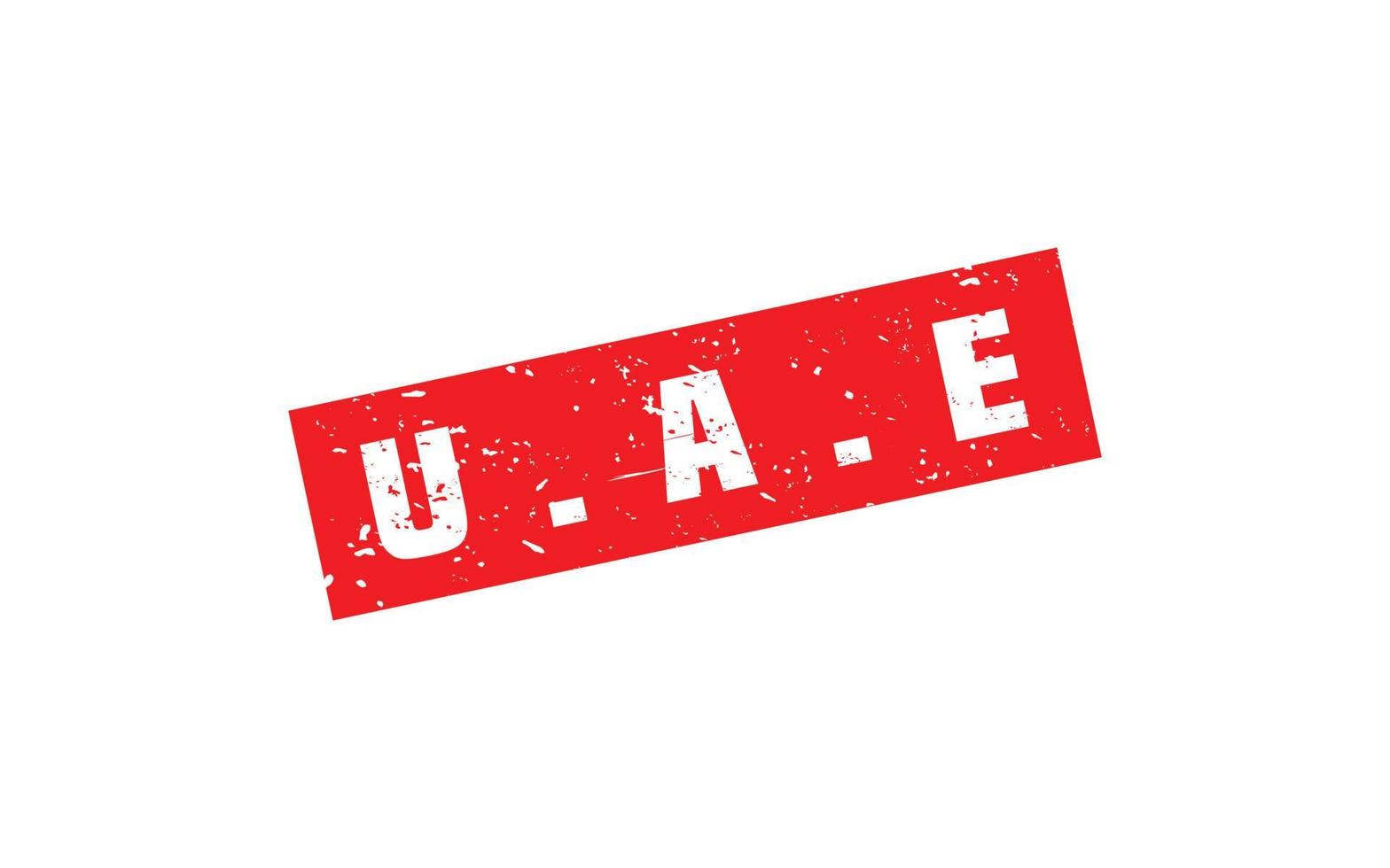 UAE stamp rubber with grunge style on white background vector