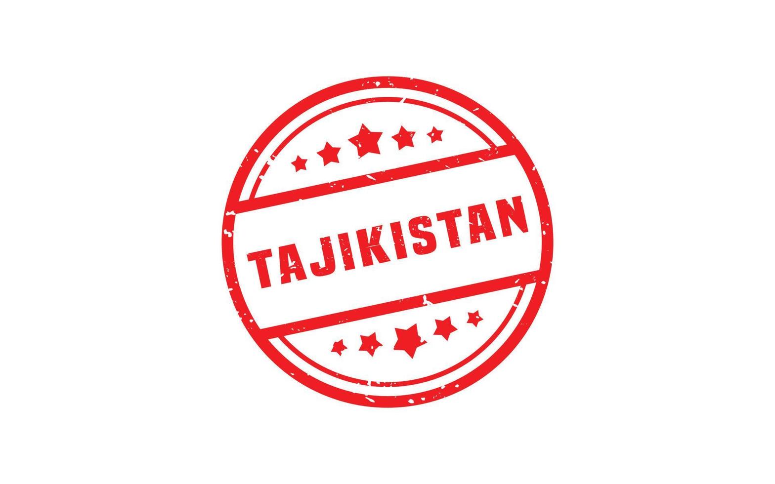 TAJIKISTAN stamp rubber with grunge style on white background vector