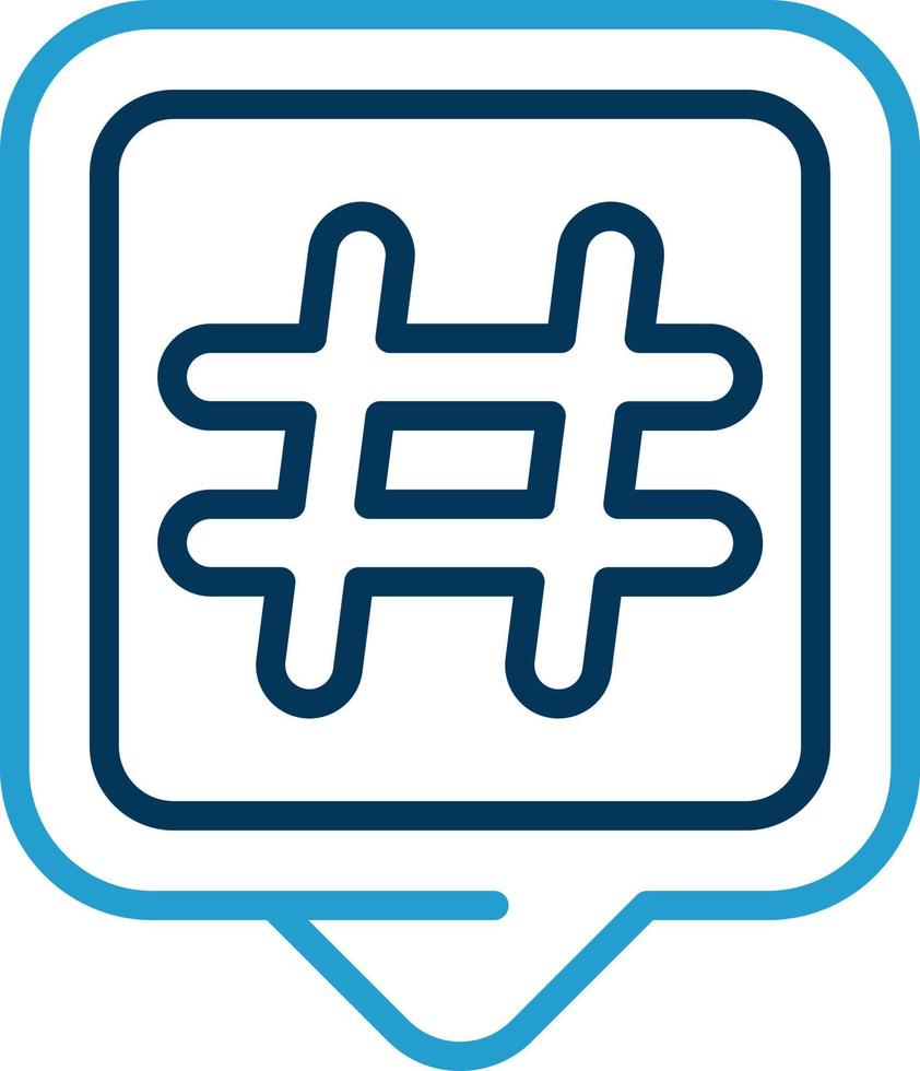 Hashtags Vector Icon Design
