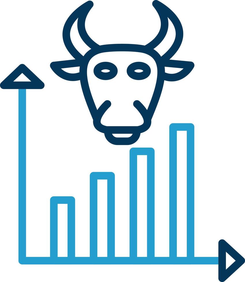 Bull Market Vector Icon Design