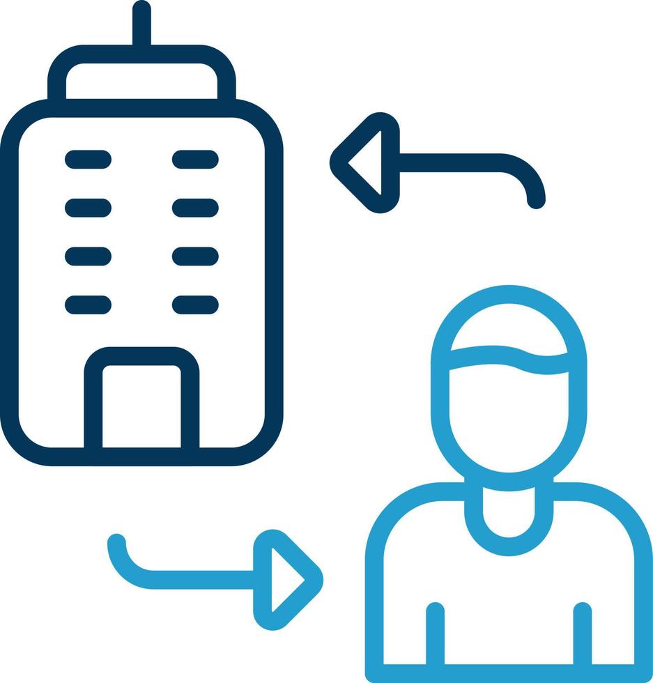 Business To Consumer Vector Icon Design