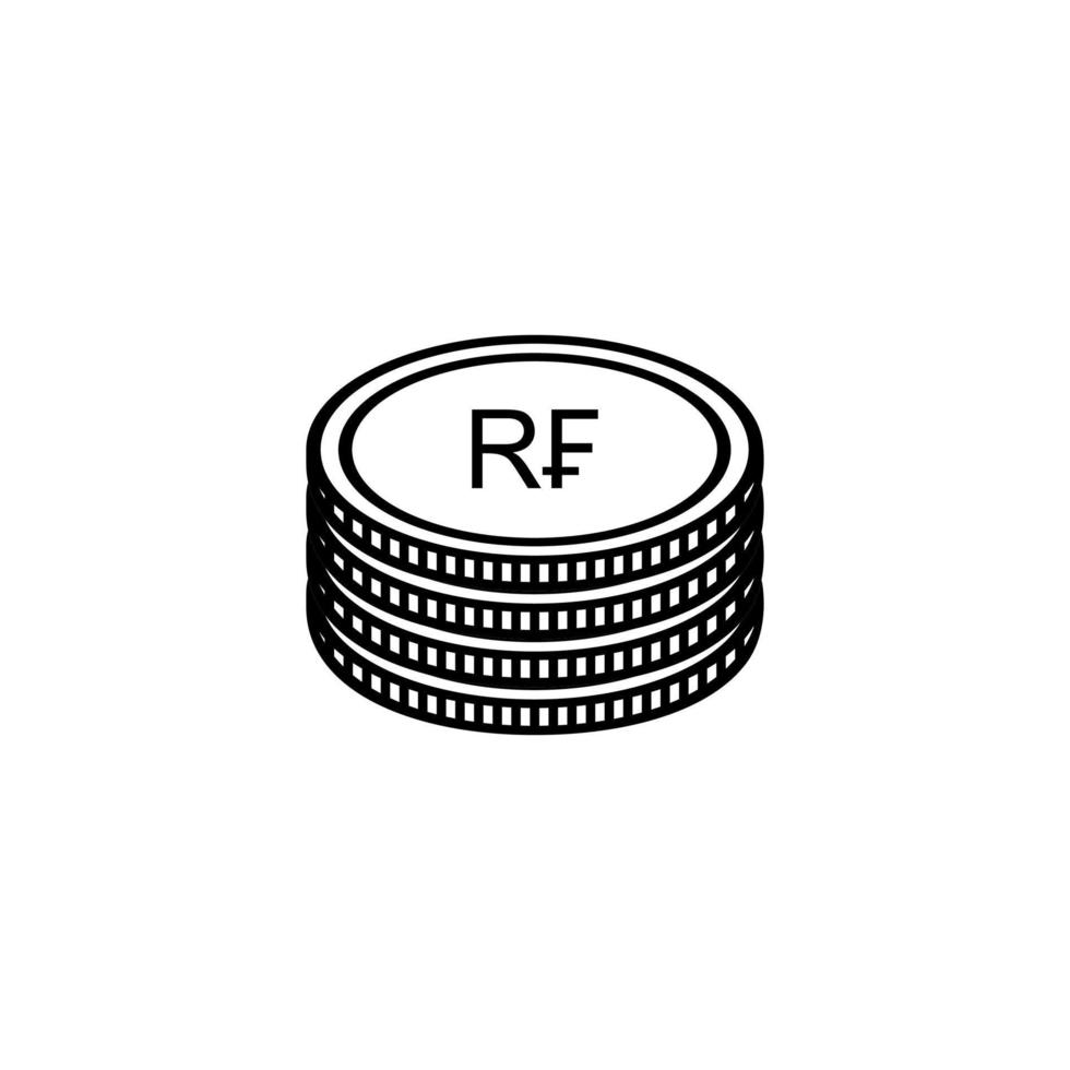 Rwanda Currency Symbol, Rwandan Franc Icon, RWF Sign. Vector Illustration