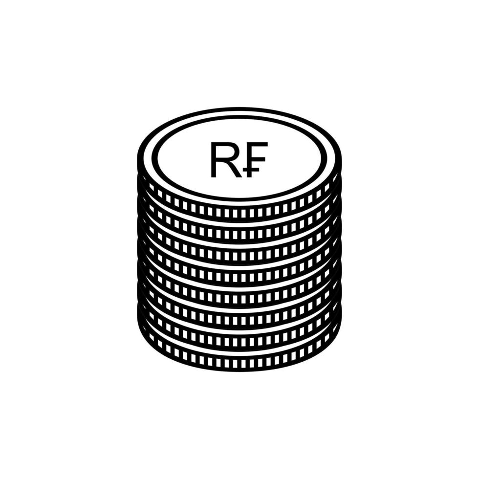 Rwanda Currency Symbol, Rwandan Franc Icon, RWF Sign. Vector Illustration